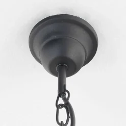 Sollux Rustikaler Kronleuchter Schwarz 5-armig E14 FIORANO