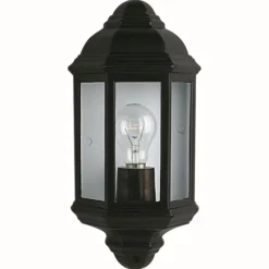 Outlet Searchlight Schiffslampe Außenleuchte Wandlaterne flach schwarz