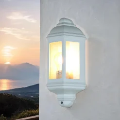 Searchlight Schiffslampe Außenleuchte Wand Laterne flach weiß* Rustikale Lampen|Maritime Lampen