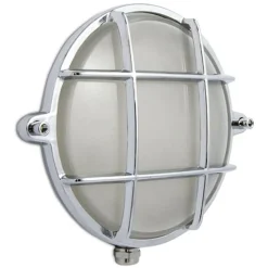 Laura Suardi Schiffslampe LED verchromtes Messing IP54 SIRENA* Außenwandleuchten|Lampen Aus Aller Welt