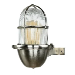 Online Lido Schiffslampe Messing in Nickel Außen Hof Balkon