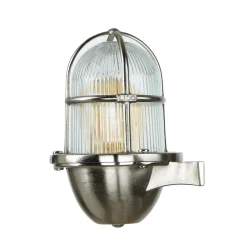 Online Lido Schiffslampe Messing in Nickel Außen Hof Balkon