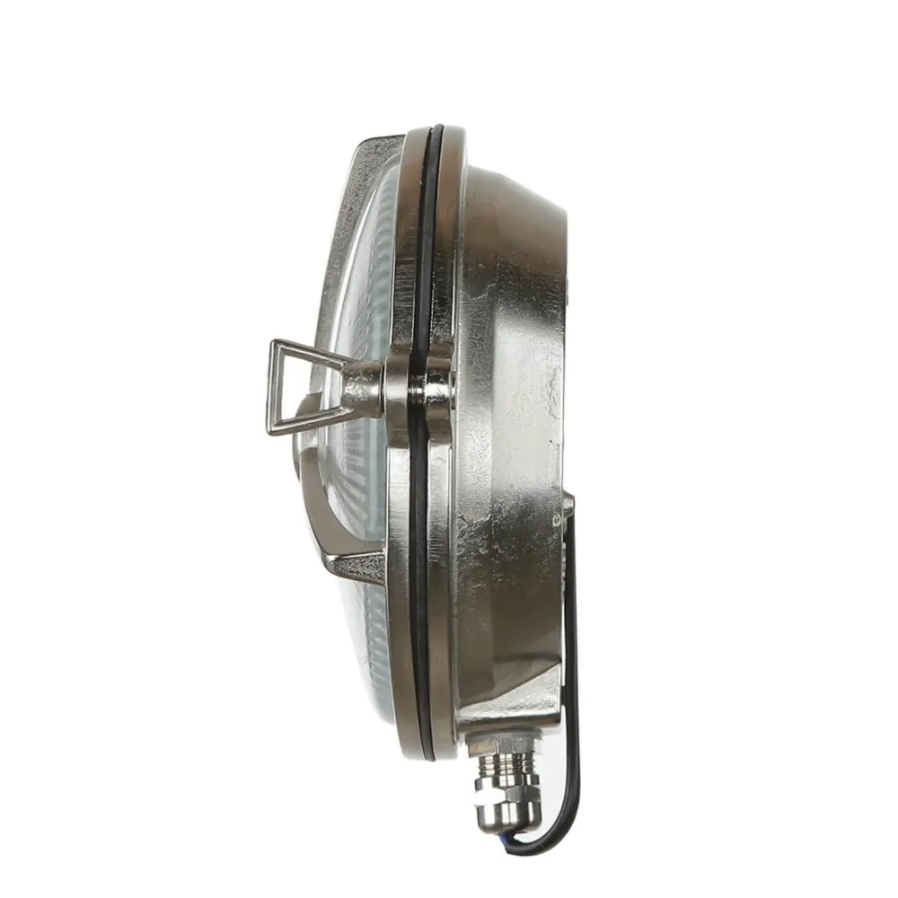 Discount Lido Schiffslampe Messing Riffelglas IP64 rostfrei rund