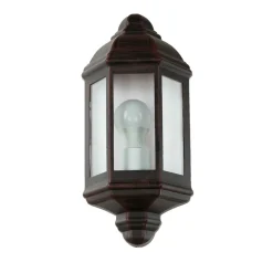 Easylight Schiffslampe Wandleuchte Außen Schwarz Braun LIVORNO* Rustikale Lampen|Maritime Lampen