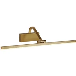 New Searchlight Schmale Bilderleuchte LED verstellbar in Messing B: 51 cm