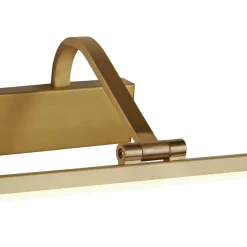 New Searchlight Schmale Bilderleuchte LED verstellbar in Messing B: 51 cm