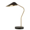 Searchlight Schreibtischlampe E14 64,1 cm in Gold Schwarz matt* Bürolampen|Retro Lampen