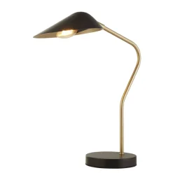 Searchlight Schreibtischlampe E14 64,1 cm in Gold Schwarz matt* Bürolampen|Retro Lampen