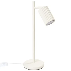 Sollux Schreibtischlampe GU10 43 cm hoch in Creme Modern Aluminium* Bürolampen|Schlafzimmer Lampen