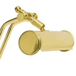 Giovanni Battista Schreibtischlampe Messing poliert 38 cm schwenkbar E14* Tischlampen|Badezimmer Lampe