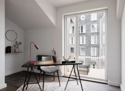 By Rydéns Schreibtischlampe Metall 51 cm hoch Dunkelrot GU10* Bürolampen|Schlafzimmer Lampen