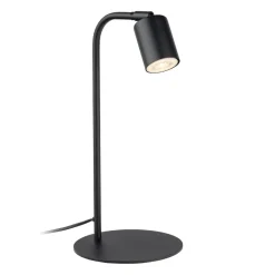 TK Lighting Schreibtischlampe Metall 40 cm klein Schwarz verstellbar* Tischlampen|Bürolampen