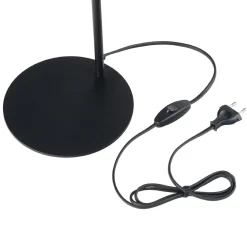 TK Lighting Schreibtischlampe Metall 40 cm klein Schwarz verstellbar* Tischlampen|Bürolampen