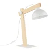 TK Lighting Schreibtischlampe verstellbar 52 cm Holz Metall E27* Tischlampen|Schlafzimmer Lampen