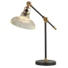 Searchlight Schreibtischlampe verstellbar 44-67 cm Glas Metall Vintage E14* Glaslampen|Rustikale Lampen