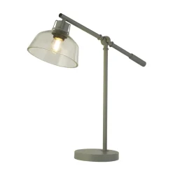 Discount Searchlight Schreibtischlampe verstellbar 56 cm E27 Grau Vintage