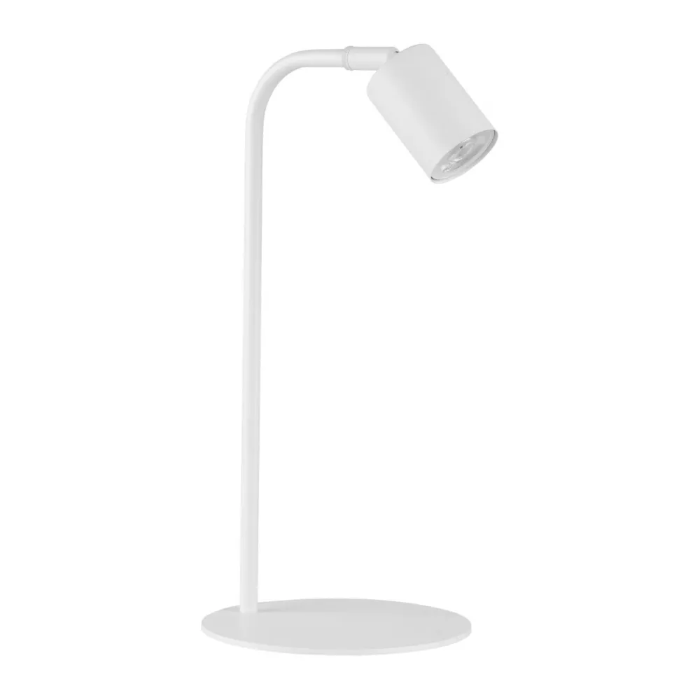 TK Lighting Schreibtischlampe Weiß verstellbar Modern Metall 40 cm