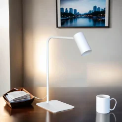 Outlet Nowodvorski Schreibtischleuchte 40-45 cm verstellbar Weiß GU10