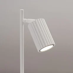 Sollux Schreibtischleuchte Weiß Metall H: 43 cm schwenkbar GU10* Bürolampen|Schlafzimmer Lampen