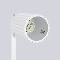 Sollux Schreibtischleuchte Weiß Metall H: 43 cm schwenkbar GU10* Bürolampen|Schlafzimmer Lampen