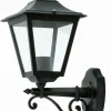 Lido Schwarze Außenlampe antik Rustikal IP44 E27 H:41cm* Außenwandleuchten|Rustikale Lampen