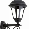 Lido Schwarze Außenlampe antik Rustikal IP44 Aluminium* Außenleuchten Antik|Außenwandleuchten