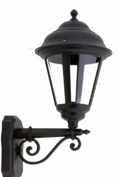 Lido Schwarze Außenlampe antik Rustikal IP44 Aluminium* Außenleuchten Antik|Außenwandleuchten