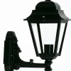 Outlet Lido Schwarze Außenlampe Rustikal IP44 E27 H:37cm Laterne