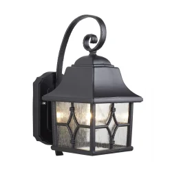 Elstead Schwarze Außenleuchte Rustikal IP44 wetterfest KENT* Rustikale Lampen|Rustikale Außenleuchten