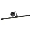 Clearance Elstead Schwarze Bilderleuchte LED verstellbar 67cm lang Wand