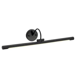Clearance Elstead Schwarze Bilderleuchte LED verstellbar 67cm lang Wand