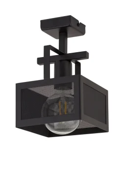 Sigma Schwarze Deckenlampe Metall Industrial E27 B:16 cm* Deckenleuchten|Flurlampen