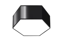 Sollux Schwarze Deckenleuchte blendarm 30,5 cm lang für 2x E27* Deckenleuchten|Flurlampen