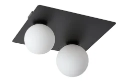 Sale Sigma Schwarze Deckenleuchte Glas Metall 2-flmg G9 gemütlich