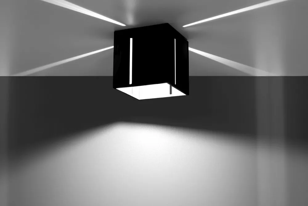 Sollux Schwarze Deckenleuchte Metall klein G9 Modern FUFIA* Deckenleuchten|Flurlampen