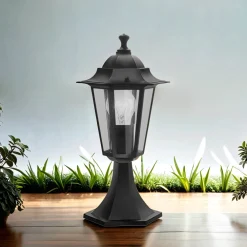 Eglo Schwarze Gartenlaterne IP44 Rustikal