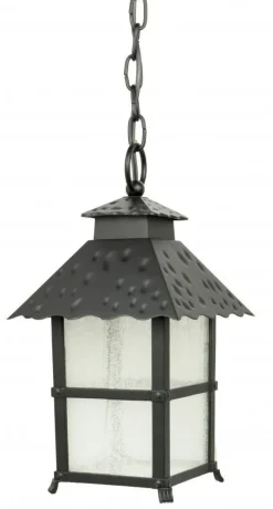 Clearance SU-MA Schwarze Hängelampe außen IP43 Rustikal MONTREAL