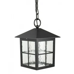 Clearance SU-MA Schwarze Hängelampe außen Rustikal IP43 BAARLE