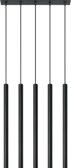 Best Sollux Schwarze Hängelampe Metall 3-flammig G9 PETERA Esstisch