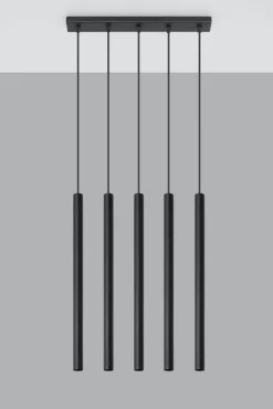 Best Sollux Schwarze Hängelampe Metall 3-flammig G9 PETERA Esstisch