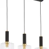 Jupiter Schwarze Hängelampe Metall 3-flammig E27 Modern* Hängelampen|Moderne Lampen