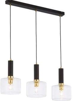 Jupiter Schwarze Hängelampe Metall 3-flammig E27 Modern* Hängelampen|Moderne Lampen