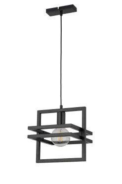 Sigma Schwarze Hängelampe Metall bis 0,9 m E27 stylisch* Moderne Lampen|Designerlampen