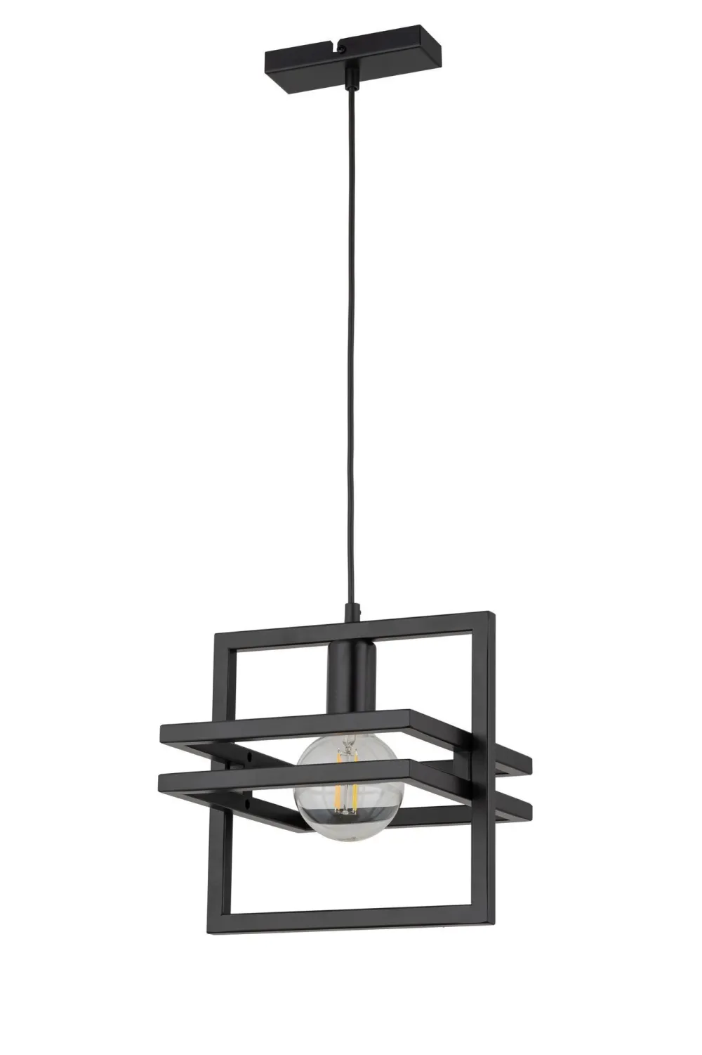 Sigma Schwarze Hängelampe Metall bis 0,9 m E27 stylisch* Moderne Lampen|Designerlampen