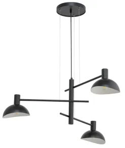 Sigma Schwarze Hängelampe Metall Innen Weiß 3-flammig Modern* Moderne Lampen|Designerlampen