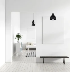 Belis Schwarze Hängelampe Metall Loft Design E27 B:17 cm rund