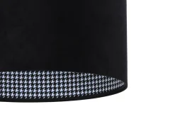 BPS Koncept Schwarze Hängelampe Stoff rund Retro Esstisch* Hängelampen|Esszimmer Lampen