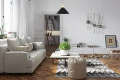 Best Belis Schwarze Hängeleuchte Holz Metall Ø26 cm E27 gemütlich