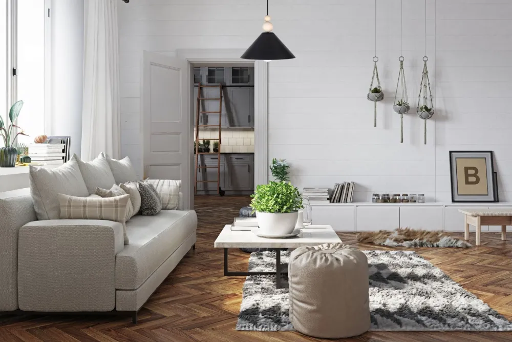 Best Belis Schwarze Hängeleuchte Holz Metall Ø26 cm E27 gemütlich