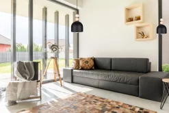 Belis Schwarze Hängeleuchte Metall Holz Ø17 cm E27 wohnlich* Hängelampen|Bürolampen